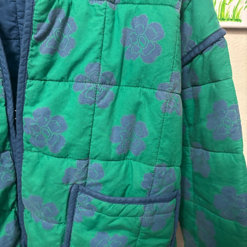 FREE PEOPLE Chloe Jacket in Grass Combo Sz Medium - Picture 4 of 7